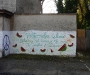 Street mural by Sacred Heart Church